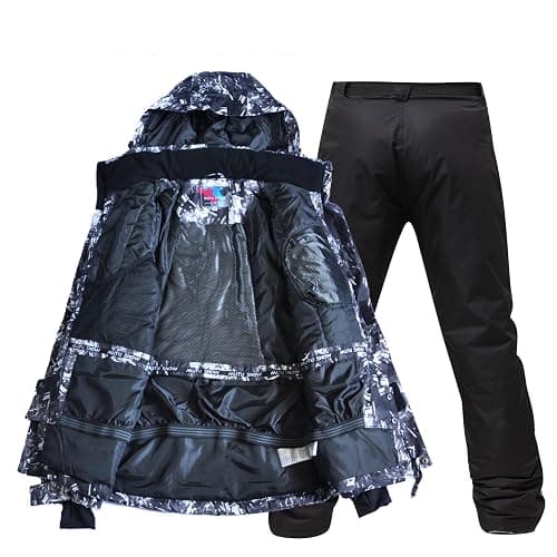 Men's Ski Jacket and Pants Set,Waterproof Warm Ski Suit,Winter Adult Snow Suit for Mountain Snowboarding thumbnail 2
