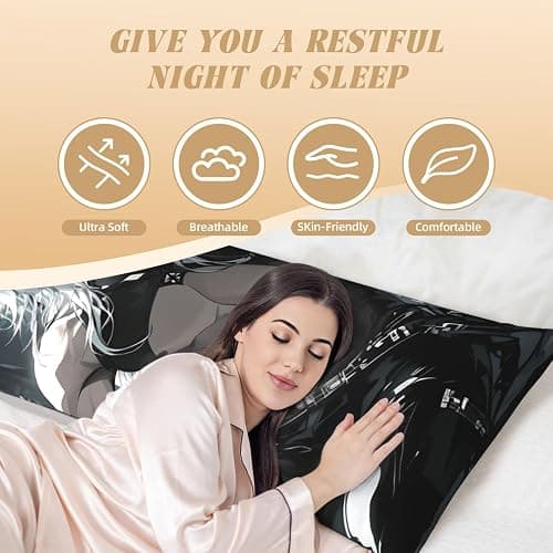 COCONIEE Charm Male Handsome Man Abdominal Muscle Body Pillow Case Cover 20x54in,Anime Handsome Boy Sexy and Cute Home Decor,for Women Men Adults thumbnail 5