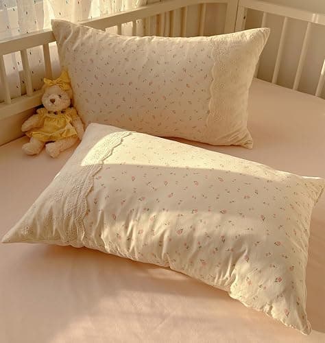 VM VOUGEMARKET Girl's Pink Flower Comforter Set Twin,Romantic Lace Bedding Comforter Soft Lightiweght Washed Microfiber Quilt Comforter Set for College Dorm thumbnail 6