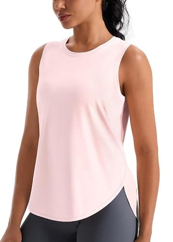 JOYSPELS Ice Silk Workout Tank Tops for Women Cool-Dry Sleeveless Loose Fit Yoga Shirts Athletic - Image 1