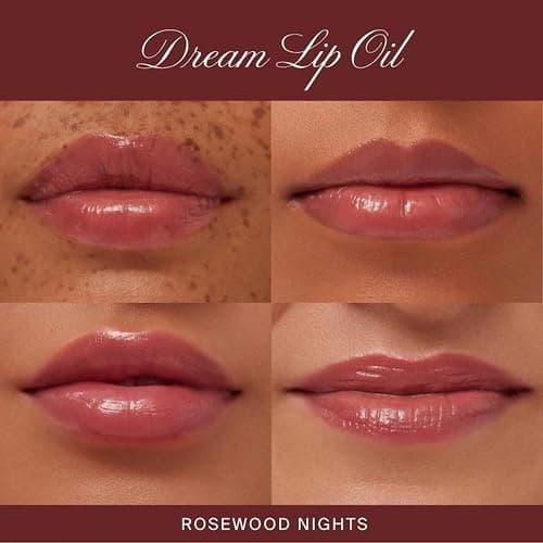 Summer Fridays Dream Lip Oil - Tinted Lip Oil with Moisturizing Sheer Coverage, High-Shine and Deep Hydration - Non-Sticky Formula for Long-Lasting Softness - Rosewood Nights (0.15 Oz) thumbnail 4