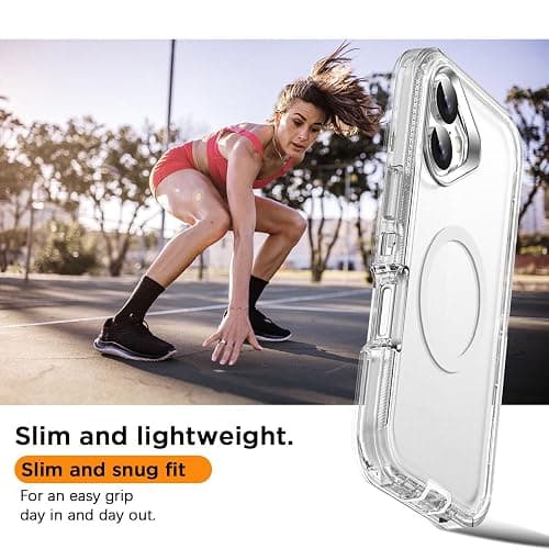 AICase for iPhone 17 Case Clear with Magsafe Heavy Duty Drop Protection Full Body Rugged Shockproof/Dust Proof Triple Layer Transparent Military Protective Tough Durable for iPhone 17 6.3"_1 thumbnail 6