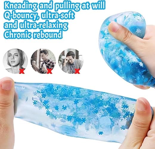 Nee doh Nice Cube - Sensory Toy with a Super Solid Squish Nice Square Shape Anxiety Sensory Squishy Fidget Toy Ice Cube Slow Rise (#001) thumbnail 5