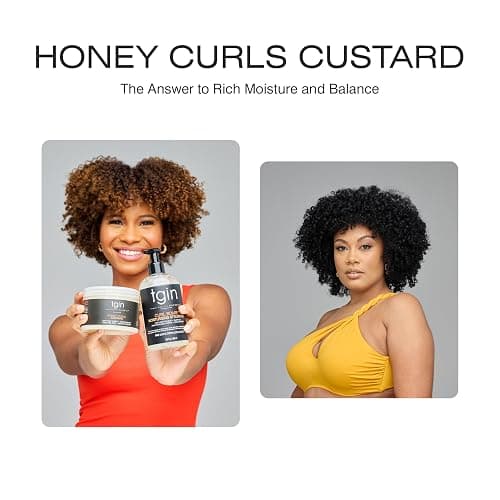 Thank God It's Natural Honey Curls Custard - 12 Oz - For Natural, Dry, Curly, Damaged Hair thumbnail 5