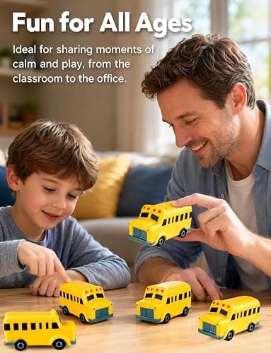 8Pcs School Bus Stress Toys, Slow Rising Squishy Toys for Anxiety Relief | Yellow Bus Party Favors for Kids, Classroom Rewards, Back to School Gifts, Driver Appreciation, Bulk Prizes thumbnail 5