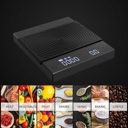 TIMEMORE Black Mirror Basic 2 Coffee Scale, Espresso or Pourover Scale with Timer, 2000 Grams Capacity (Black) thumbnail 9