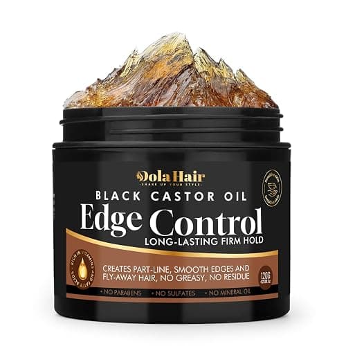 Edge Control Gel for 4C Hair Braiding Hair Gel Firm Hold, Hair Styling Wax Non-Greasy No Flaking 4.2 Oz - Image 1