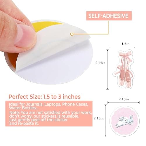 BEATRI 50PCS Coquette Stickers Pack – Cute Pink Aesthetic Vinyl Stickers for Scrapbooking, Journaling, Laptop, Water Bottle, Gifts for Girls & Teens - Coquette Stickers thumbnail 2