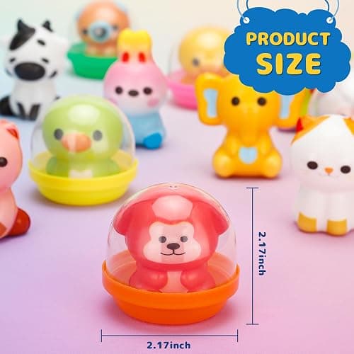 30 Packs Party Favors, Slow Rising Animal Squishy Toys with Cupsules, Goodie Bag Stuffers, Birthday Gifts, Treasure Box Toys, Kids Classroom Prizes, Claw Machine Toys, Stress Relief Squishy Toys thumbnail 3
