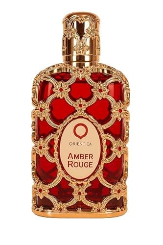 Orientica Luxury Collection Amber Rouge Eau De Parfum – Woody, Amber, Saffron, Praline, Jasmine, Orange, Oak Moss, Seaweed – Arabic Perfume for Men & Women – 2.7oz / 80ml - Image 1