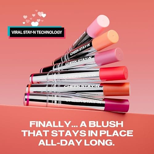 Sacheu Cheek STAY-N Liquid Blush for Cheeks — High Pigment, Buildable, Lightweight Cream Blush for Dewy & Radiant Flushed Cheeks — Long-lasting & Cruelty Free (I'm Cute) thumbnail 7
