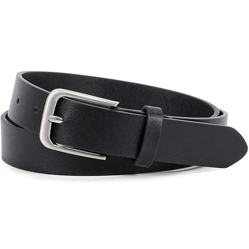 WHIPPY Women Casual Leather Belt for Jeans Pants, Fashion Ladies Waist Dress Belt - Image 1
