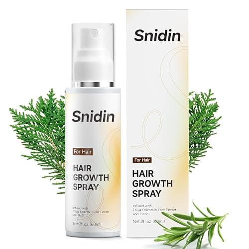 Snidin Hair Growth Spray, With Rosemary Oil and Biotin, Non-Greasy, Helps Prevent Hair Thinning & Hair Loss, for Scalp, 60ml Bottle thumbnail 8