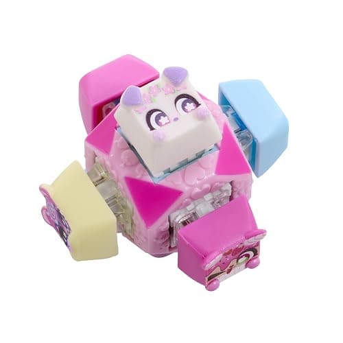 Clickeez Deluxe Keychain Fidget Cube | Collectible Character Keyboard Keys Click and Clack | Create Your Own Fidget Keychain | Ages 6+ thumbnail 3