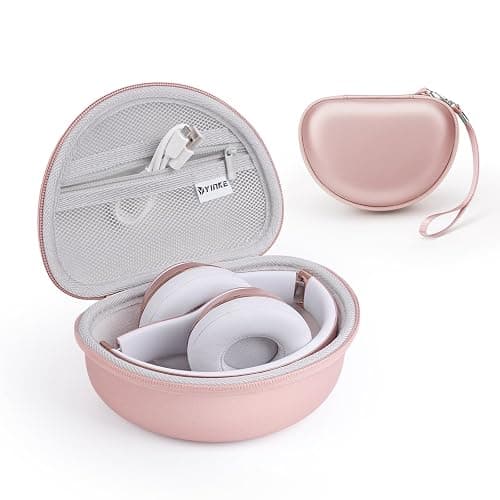 Case for Beats Solo3 /Solo 4 On-Ear Headphones, Portable Travel Hard Shell Storage Bag (Rose Gold) - Image 1