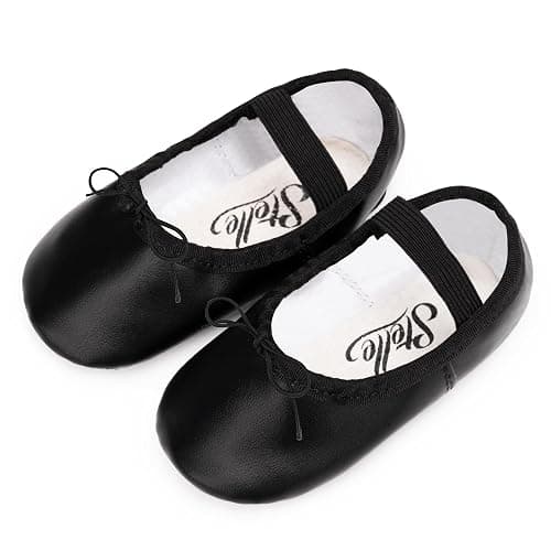 STELLE Ballet Shoes for Girls Toddler Dance Slippers PU Leather Boys Ballerina Shoes for Toddler/Little Kid/Big Kid/Women thumbnail 5