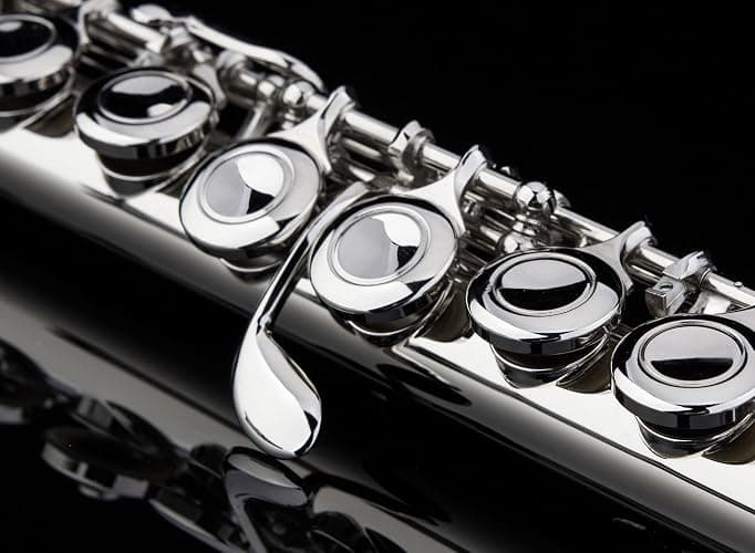 Glory Closed Hole C Flute With Case, Tuning Rod and Cloth, Gloves, Nickel Siver - Niclel Silver thumbnail 7