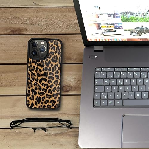 Kapadiy Compatible with iPhone 13 Pro Case,Leopard So Cool for Woman Men Full Body Protective Cover Shockproof Slim Dopamine Designed Case for iPhone 13 Pro 6.1 in -Black thumbnail 7