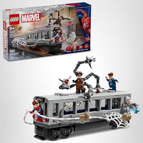 LEGO Marvel Spider-Man vs. Doc Ock Subway Train Scene - Action Figures Kids Toy - Spider-Man Building Toy for Boys & Girls, Ages 9+ - Marvel Collectible with 4 Minifigures - Birthday Gift Idea- 76321 thumbnail 7