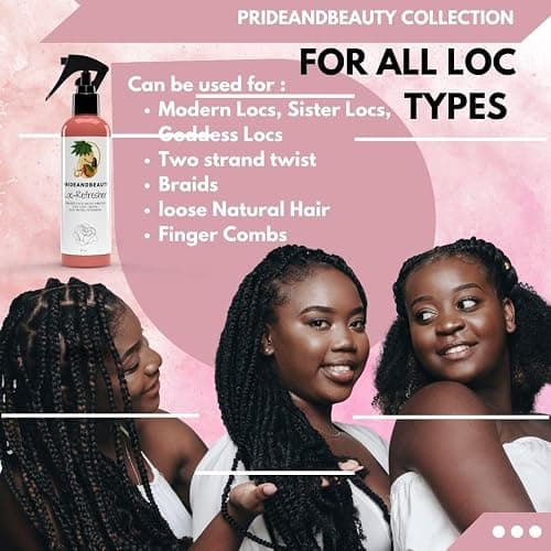 Rose Water For Locs, Daily Moisturizing Refreshing Spray, Rose Water For Hair, Rosewater and Peppermint Hair Scalp Moisturizer. (8 OUNCES) thumbnail 5