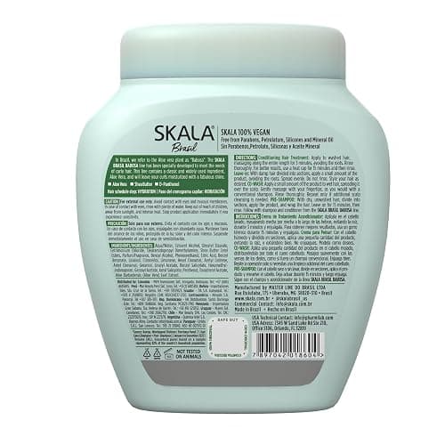 SKALA Brasil Babosa 2-in-1 Treatment Cream, 1000g, Hydration and Shine for Curly Hair, Aloe Vera and Shea Butter thumbnail 2