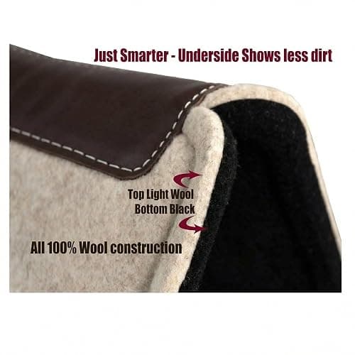Southwestern Equine OrthoRide Made in USA Premium All Wool Build up, Saddle Pad Western, Classic Contour Saddle Pad, Ortho Pad Horse Saddle Pad, Saddle Blanket, 30x30 & 31x32 thumbnail 3