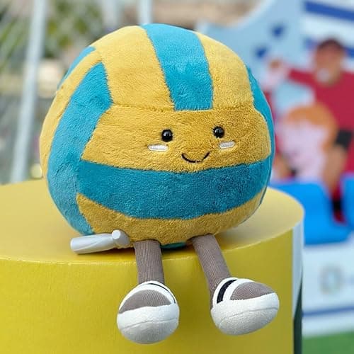 MUALML Cute Volleyball Stuff Soft Sports Stuffed Plush Pillow, Funny Plush Volleyball Gifts for Teen Girls Boys thumbnail 3