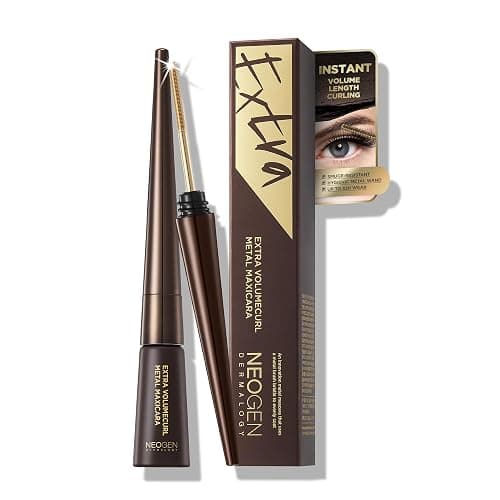 [K-Beauty] Neogen Dermalogy Extra Volume Curl Metal Mascara 0.20 oz | Lash Telescopic Lift Mascara Black Volume and Length Refillable (Volume, Brown) - Image 1