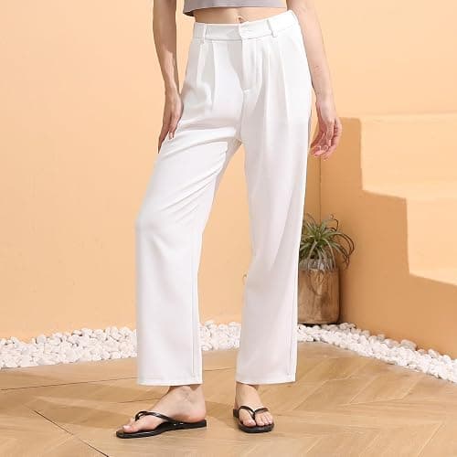 Fallzor Flip Flops Damen Modische Damensandalen mit eckiger Zehenpartie Leder Zehentrenner Sandalen leichte Slides schlanke elegante bequeme rutschfest Sommer String thumbnail 3