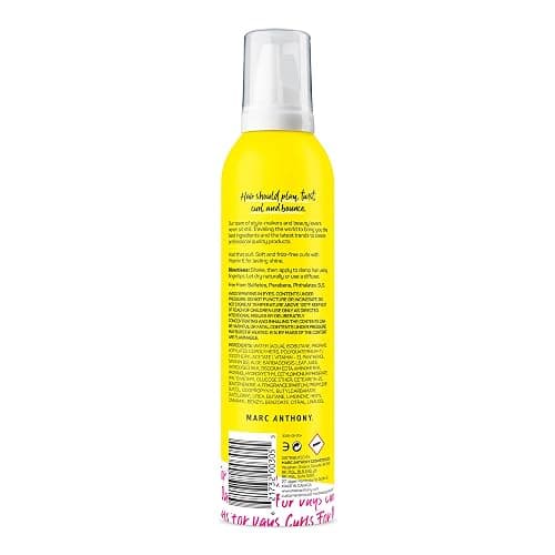 Marc Anthony Curl Enhancing Styling Foam, Extra Hold, Strictly Curls - Vitamin E & Silk Proteins Transforms Frizzy Hair to Full, Shiny, Defined Curls - Sulfate-Free Anti-Frizz Styling Mousse Product thumbnail 2