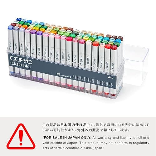 Copic Classic, Alcohol Markers, 72 Color Set C (New Ver.) thumbnail 5