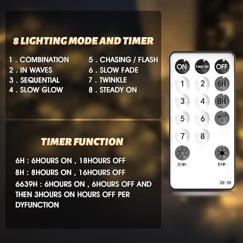 Enchanted Willow Vine Room Decor: 7.5Ft Christmas Decorations Flexible Fairy Lights with Remote Control, 144 LEDs Twinkle Tree Lighted Branches for Wall Bedroom Living Room (2 Pack) thumbnail 3