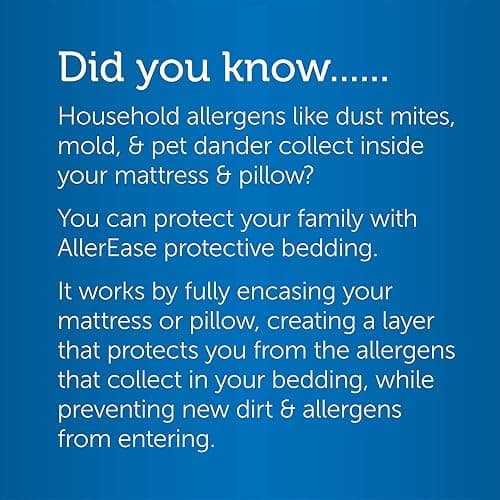 AllerEase Waterproof Mattress Protector, Maximum Allergy Mattress Protector, Twin XL Mattress Cover thumbnail 5