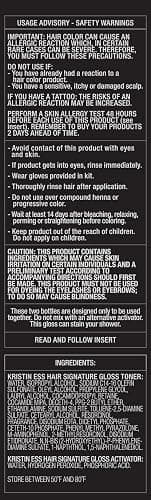 Kristin Ess Hair Gloss in Bittersweet Dark Brunette - 4 Wk Semi Permanent Hair Color for Women - Dark Brown Color Depositing Conditioner & Toner for Vibrant Color + Shine - Hair Dye Glaze - Vegan thumbnail 4