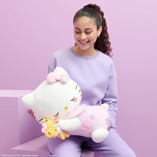 Jazwares Hello Kitty and Friends, Hello Kitty 18-inch Sleeping Plush with Bestie Accessory - Officially Licensed Sanrio Product from 6+ thumbnail 2