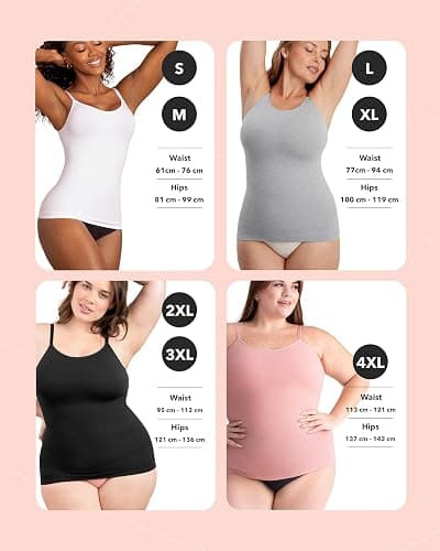 SHAPERMINT Womens Tops - Scoop Neck Cami Body Shaper for Women, Shapewear Tummy Control, Camisole Tank Tops for Women thumbnail 3