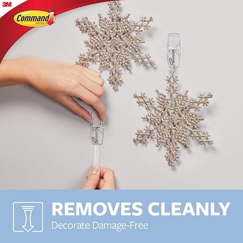 Command Medium Clear Wire Toggle Hooks,10 Wall Hook and 12 Strips, Damage-Free Hanging with Adhesive, Great for Hanging, Organization and Storage, Holds up to 2 lb thumbnail 7