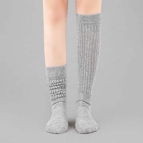 todaysunny Slouch Socks for Woman 3 Pack Scrunch Socks Soft High Boot Socks Warm Thick Knit Woman Long Socks thumbnail 7