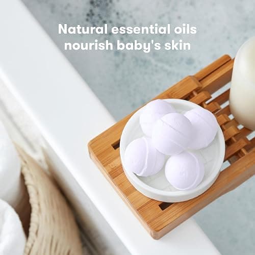 Frida Baby Natural Sleep Bath Bombs, Lavender Essential Oil Bath Bombs for Bedtime, Relaxing & Calming Shower Bombs with Aromatherapy Oil for Better Sleep thumbnail 3
