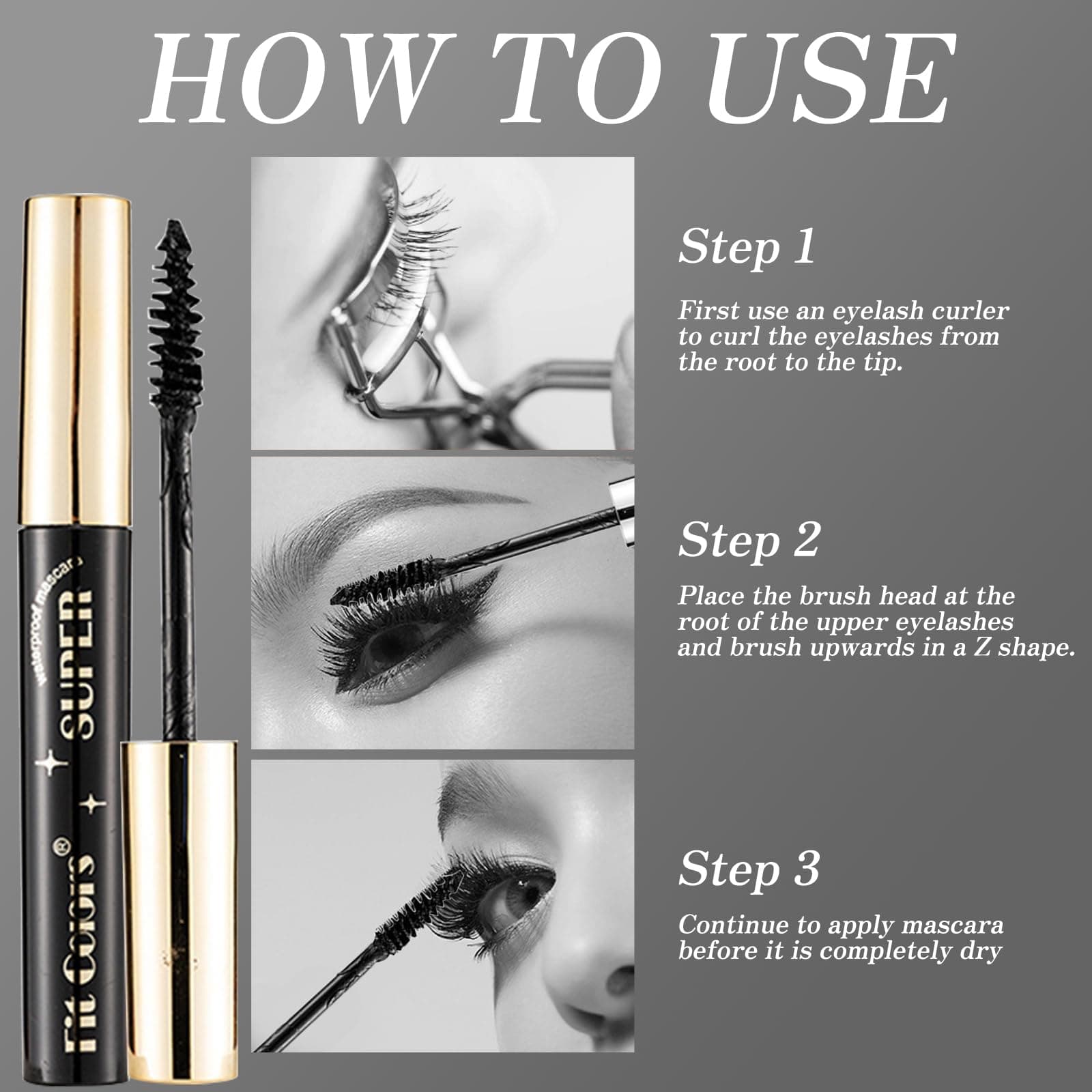 12 Colors Colorful Mascara Set, Blue White Black Rainbow Colourful Long Lasting Wipe Resistant Waterproof Colored 3D Fiber Eyelashes Mascara Volume Eyelashes thumbnail 6