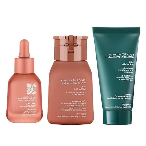 ITK Skincare Glowy Skin 3-Step Routine - Hyaluronic Acid + Niacinamide Serum, Squalane Milky Toner, Deep Moisture Ceramide Face Cream Moisturizer - Makeup Prep Skincare for Glowing Hydrated Skin thumbnail 2