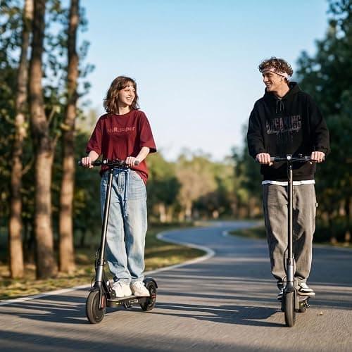 Oslich Electric Scooter Adults, 1000W/500W Motor, 28/21 Miles Max Range, 10''/8.5" Tires All Terrain, 25/21 MPH Top Speed, Lightweight Commuting E Scooter, Foldable for Adults Teens thumbnail 10