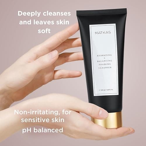 MATKAS Korean Cocoa Seed Hydrating + Balancing Foaming Facial Cleanser - 200mL, Moisturizing Face Cleanser for Dry Skin, Ceramides Face Wash, Korean Gentle Facial Cleanser for Women, Men thumbnail 3