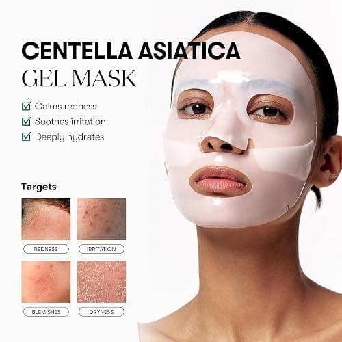 VT COSMETICS Pro Cica Reedle Shot 100 2-Step Hydrogel Mask(34.5gx4ea), Intensive Calming, Exosome Centella Asiatica, Blemish Relief, Overnight Melting Mask, Korean Facial Mask thumbnail 2