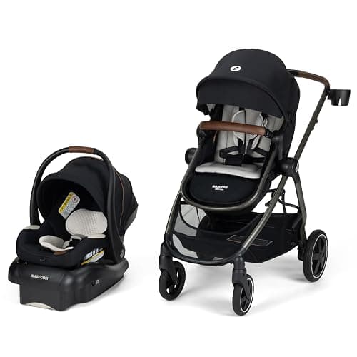 Maxi-Cosi Zelia 2 Luxe 5-in-1 Modular Travel System, Onyx Sand - Image 1