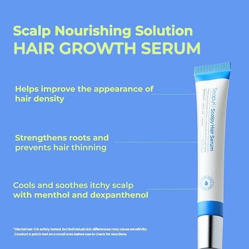 Seapuri Scalpy Hair Growth Serum for Thinning Hair | Korean Scalp Treatment with Salicylic Acid, Menthol, Dexpanthenol | Supports Hair Density & Thickening | Fuller Looking Hair & Scalp Health thumbnail 3