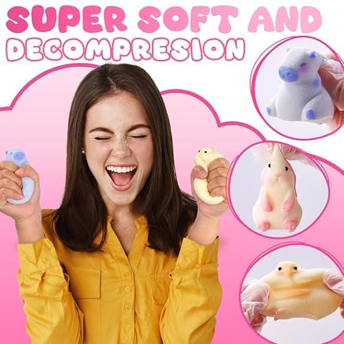 LET'S RESIN Flex Rubber for Taba Squishy Kit, All-in-one Beginner Kit for Squishy Maker, with 16oz Silicone Gel, Hamster/Capybara/Rabbit/Chick Silicone Molds, Color Paste, Flocking Powder, Ideal Gifts thumbnail 6