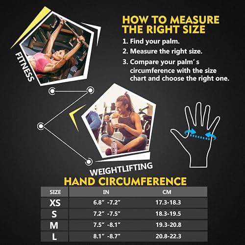 ihuan New Weight Lifting Gym Workout Gloves Men & Women, Great for Weightlifting, Exercise, Training, Fitness thumbnail 6