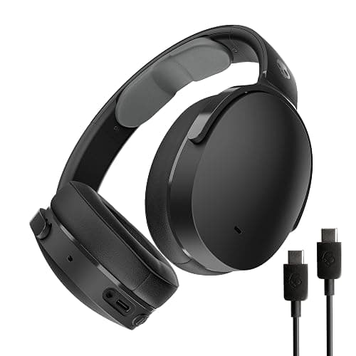 Skullcandy Hesh ANC Wireless Over-Ear Bluetooth Headphones with Extra USB-C Charging Cable, Active Noise Canceling, 22 Hrs Battery, Foldable Lightweight Design, Microphone iPhone Android - True Black - Image 1