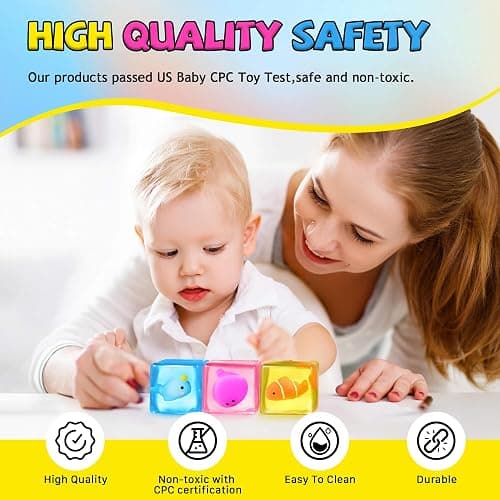 Stress Cube Fidget Toys Adults - Sensory Toys for Kids with Autism Stress Balls for Adults Squishy Toys for Anxiety Squeeze Fidgets for Teens Stress Relief Gifts Easter Basket Stuffers thumbnail 5